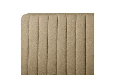 Seng med lamellramme Lunan - Taupe, svart/Bouclé, 160x200 cm - Møbler - Senger - Sengeramme & sengestamme