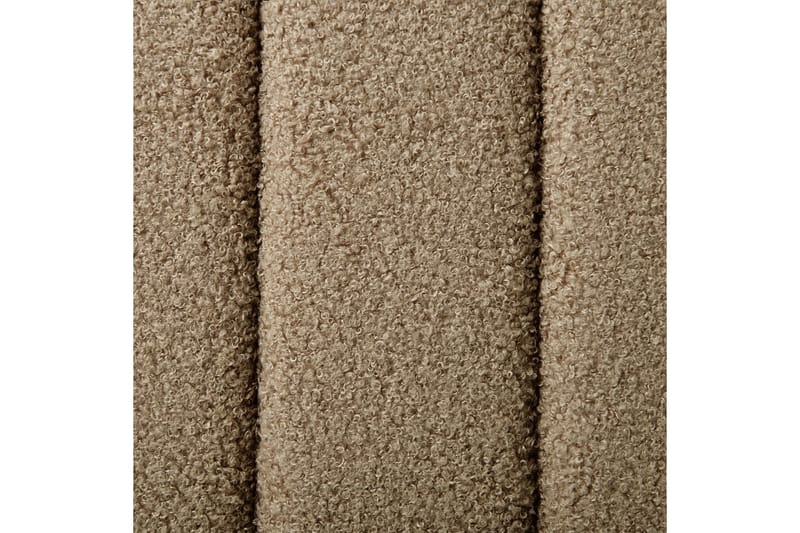 Seng med lamellramme Lunan - Taupe, svart/Bouclé, 160x200 cm - Møbler - Senger - Sengeramme & sengestamme