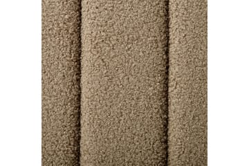 Seng med lamellramme Lunan - Taupe, svart/Bouclé, 180x200 cm - Møbler - Senger - Sengeramme & sengestamme