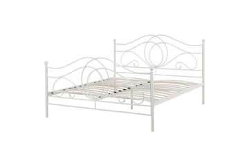 Seng med lamellramme Lyra - Hvit - Møbler - Senger - Sengeramme & sengestamme