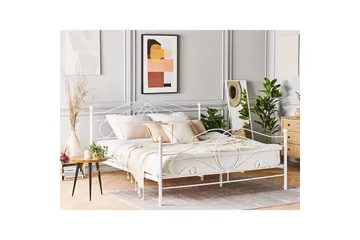 Seng med lamellramme Lyra - Hvit - Møbler - Senger - Sengeramme & sengestamme