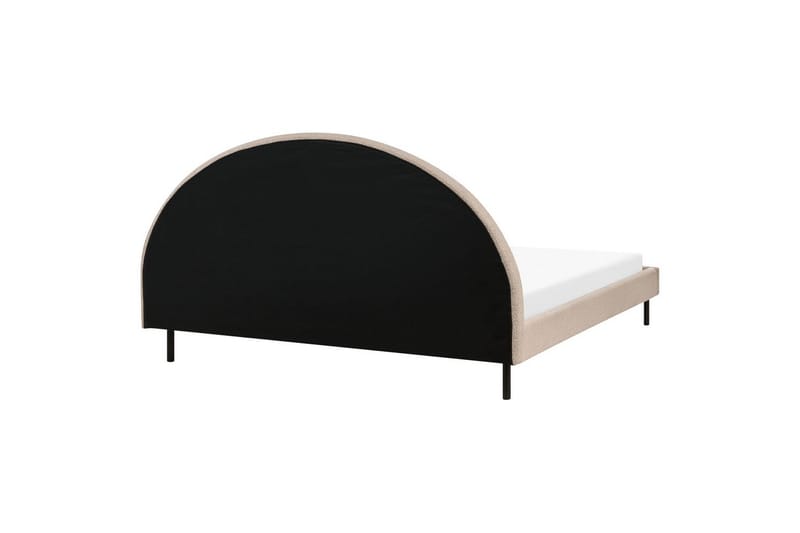 Seng med lamellramme Margut - Beige/Bouclé, 180x200 cm - Møbler - Senger - Sengeramme & sengestamme