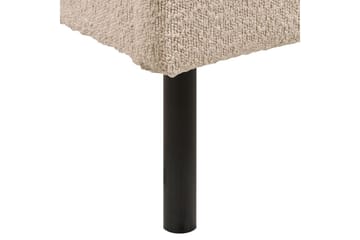 Seng med lamellramme Margut - Beige/Bouclé, 180x200 cm - Møbler - Senger - Sengeramme & sengestamme