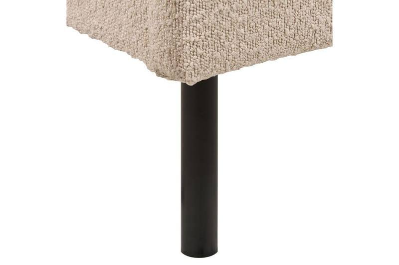 Seng med lamellramme Margut - Beige/Bouclé, 180x200 cm - Møbler - Senger - Sengeramme & sengestamme