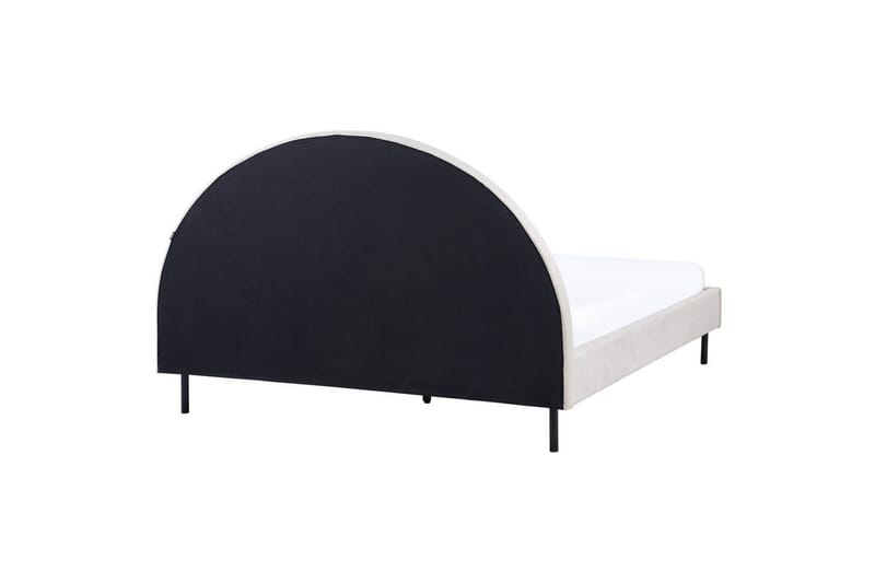 Seng med lamellramme Margut - Beige/Polyester, 160x200 cm - Møbler - Senger - Sengeramme & sengestamme