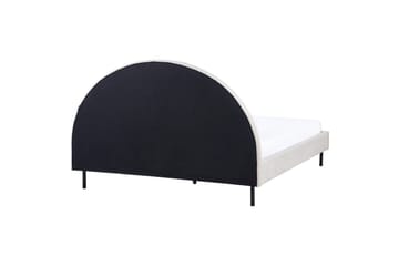 Seng med lamellramme Margut - Beige/Polyester, 160x200 cm - Møbler - Senger - Sengeramme & sengestamme