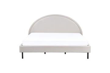 Seng med lamellramme Margut - Beige/Polyester, 180x200 cm - Møbler - Senger - Sengeramme & sengestamme
