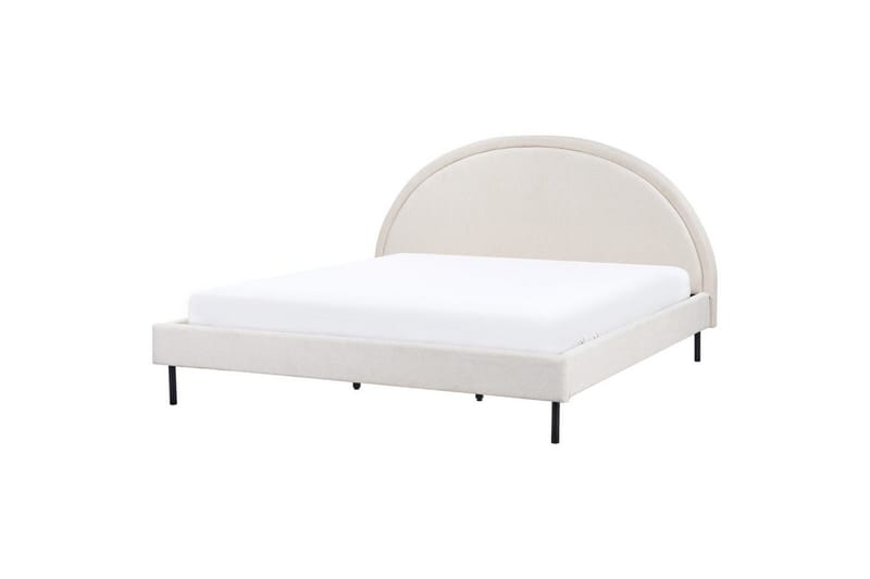 Seng med lamellramme Margut - Beige/Polyester, 180x200 cm - Møbler - Senger - Sengeramme & sengestamme