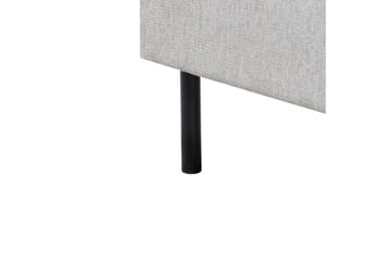 Seng med lamellramme Margut - Grå/Polyester, Grå/polyester, 160x200 cm - Møbler - Senger - Sengeramme & sengestamme