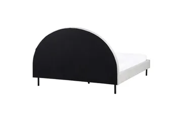 Seng med lamellramme Margut - Grå/Polyester, Grå/polyester, 160x200 cm - Møbler - Senger - Sengeramme & sengestamme