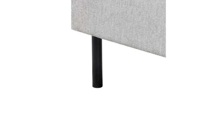 Seng med lamellramme Margut - Grå/Polyester, Grå/polyester, 180x200 cm - Møbler - Senger - Sengeramme & sengestamme