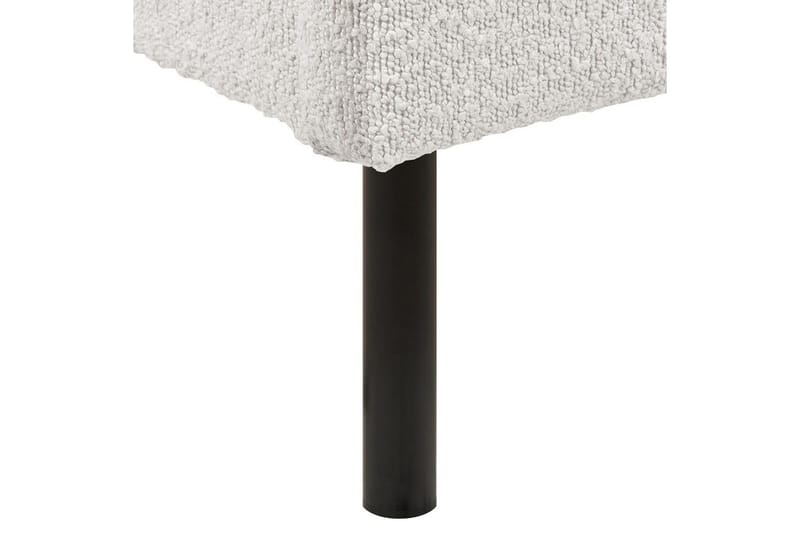 Seng med lamellramme Margut - Hvit/Bouclé, 160x200 cm - Møbler - Senger - Sengeramme & sengestamme