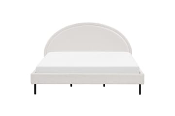 Seng med lamellramme Margut - Hvit/Bouclé, 180x200 cm - Møbler - Senger - Sengeramme & sengestamme