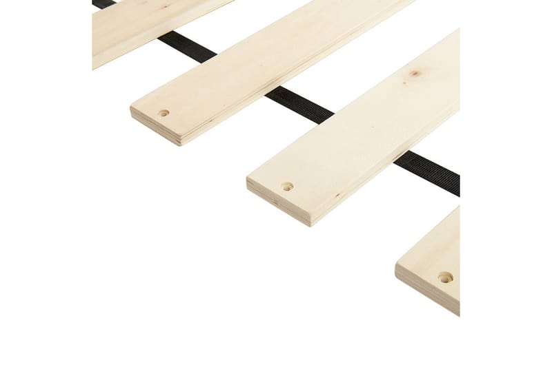 Seng med lamellramme Margut - Hvit/Bouclé, 180x200 cm - Møbler - Senger - Sengeramme & sengestamme