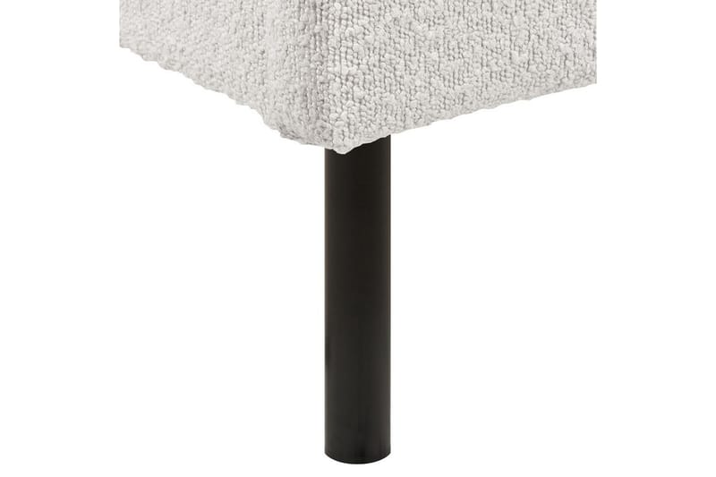 Seng med lamellramme Margut - Hvit/Bouclé, 180x200 cm - Møbler - Senger - Sengeramme & sengestamme