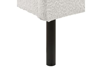 Seng med lamellramme Margut - Hvit/Bouclé, 180x200 cm - Møbler - Senger - Sengeramme & sengestamme