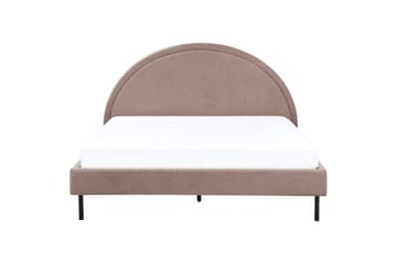 Seng med lamellramme Margut - Taupe/Bouclé, 160x200 cm - Møbler - Senger - Sengeramme & sengestamme