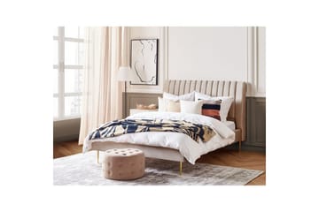 Seng med lamellramme Marville - Beige, 140x200 cm - Møbler - Senger - Sengeramme & sengestamme