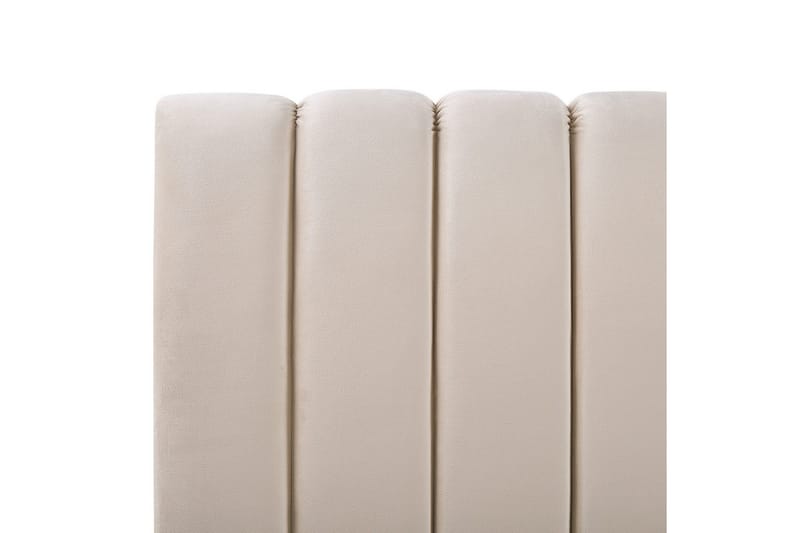 Seng med lamellramme Marville - Beige, gull, Beige, Gull, 160x200 cm - Møbler - Senger - Sengeramme & sengestamme