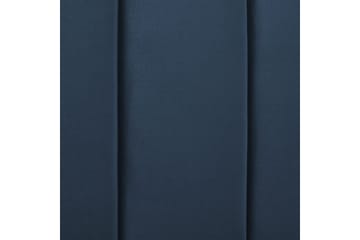 Seng med lamellramme Marville - Blå, gull, 140x200 cm - Møbler - Senger - Sengeramme & sengestamme