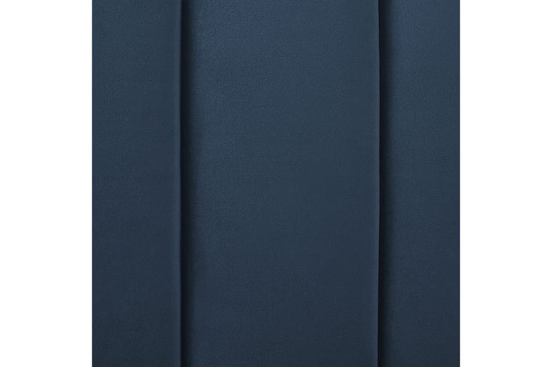 Seng med lamellramme Marville - Blå, gull, 140x200 cm - Møbler - Senger - Sengeramme & sengestamme