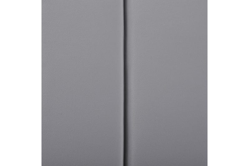 Seng med lamellramme Marville - Grå, Gull, Grå, gull, 140x200 cm - Møbler - Senger - Sengeramme & sengestamme