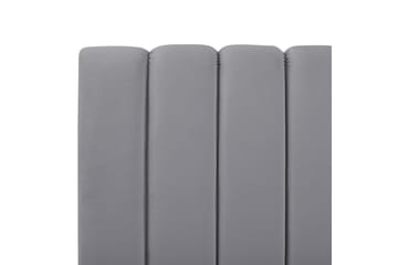 Seng med lamellramme Marville - Grå, Gull, Grå, gull, 140x200 cm - Møbler - Senger - Sengeramme & sengestamme