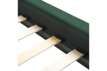 Seng med lamellramme Marville - Grønn, gull, Grønn, Gull, 160x200 cm - Møbler - Senger - Sengeramme & sengestamme