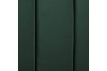 Seng med lamellramme Marville - Grønn, gull, Grønn, Gull, 160x200 cm - Møbler - Senger - Sengeramme & sengestamme