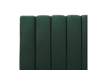 Seng med lamellramme Marville - Grønn, gull, Grønn, Gull, 160x200 cm - Møbler - Senger - Sengeramme & sengestamme