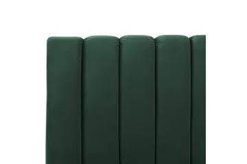 Seng med lamellramme Marville - Grønn, gull, Grønn, Gull, 180x200 cm - Møbler - Senger - Sengeramme & sengestamme