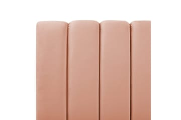 Seng med lamellramme Marville - Rosa, Gull, Rosa, gull, 140x200 cm - Møbler - Senger - Sengeramme & sengestamme