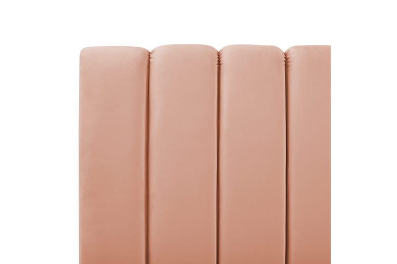 Seng med lamellramme Marville - Rosa, Gull, Rosa, gull, 140x200 cm - Møbler - Senger - Sengeramme & sengestamme