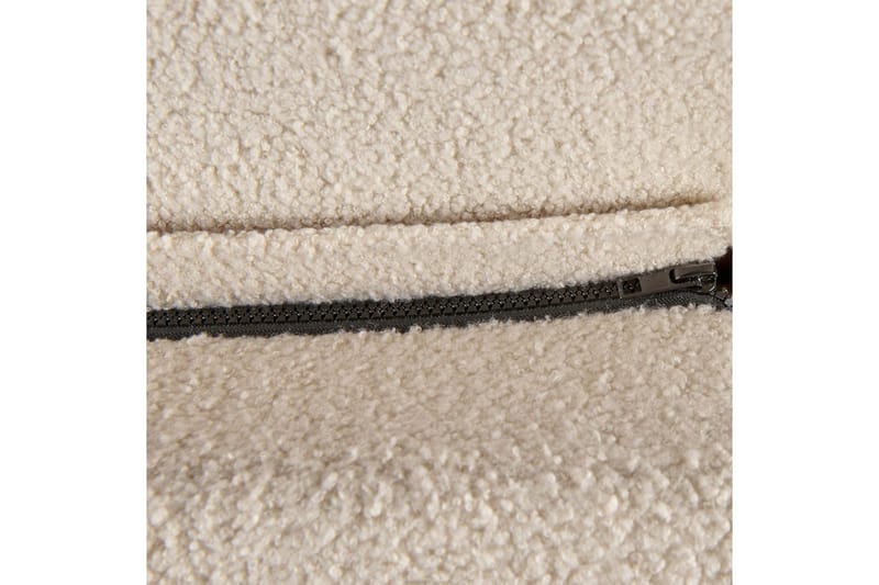 Seng med lamellramme Melle - Beige/Bouclé, 140x200 cm - Møbler - Senger - Sengeramme & sengestamme