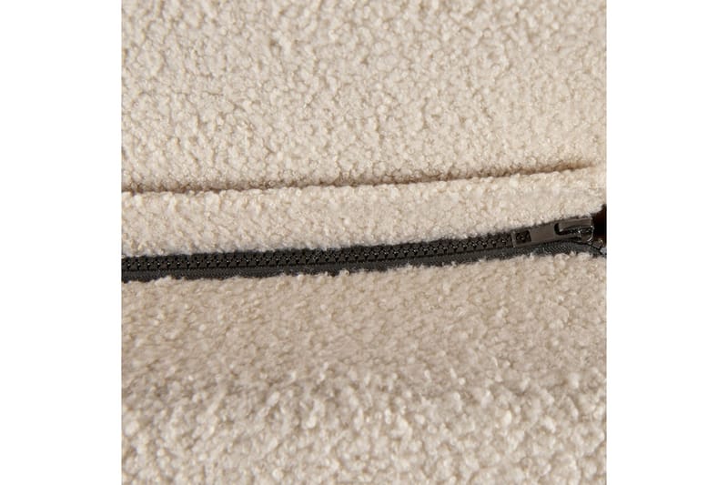 Seng med lamellramme Melle - Beige/Bouclé, 140x200 cm - Møbler - Senger - Sengeramme & sengestamme