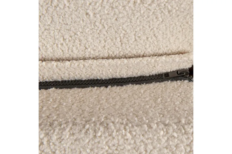 Seng med lamellramme Melle - Beige/Bouclé, 160x200 cm - Møbler - Senger - Sengeramme & sengestamme