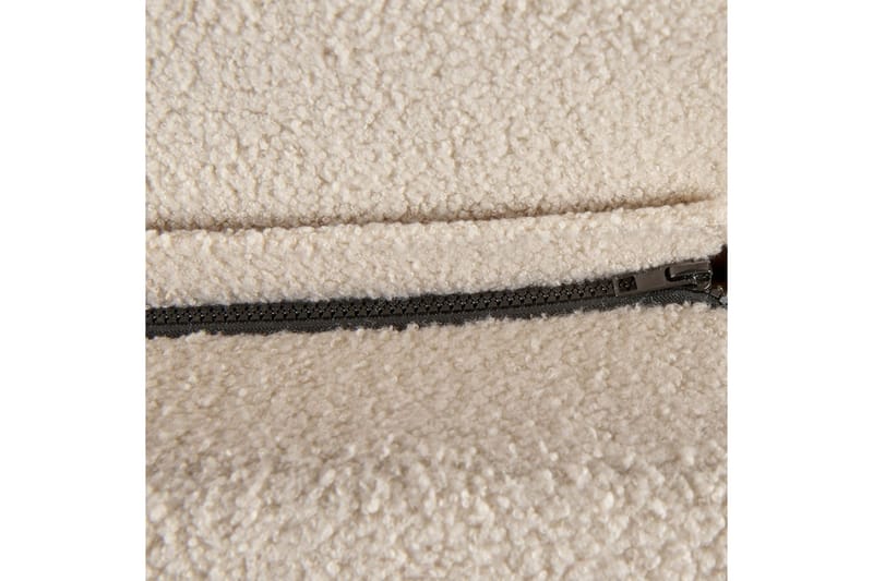 Seng med lamellramme Melle - Beige/Bouclé, 160x200 cm - Møbler - Senger - Sengeramme & sengestamme