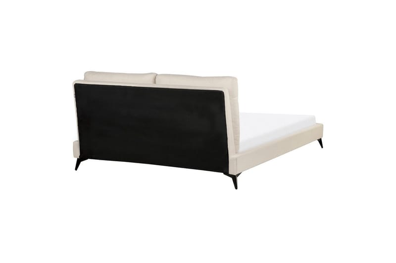 Seng med lamellramme Melle - Beige/Bouclé, 160x200 cm - Møbler - Senger - Sengeramme & sengestamme