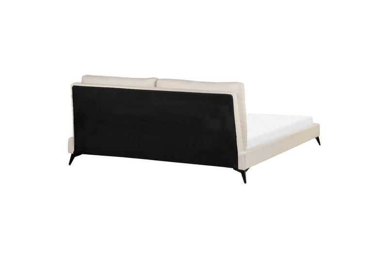 Seng med lamellramme Melle - Beige/Bouclé, 180x200 cm - Møbler - Senger - Sengeramme & sengestamme