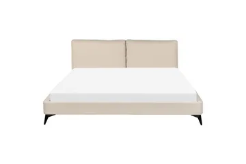 Seng med lamellramme Melle - Beige/Bouclé, 180x200 cm - Møbler - Senger - Sengeramme & sengestamme