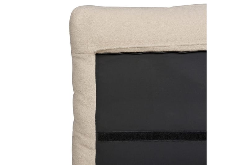 Seng med lamellramme Melle - Beige/Bouclé, 180x200 cm - Møbler - Senger - Sengeramme & sengestamme