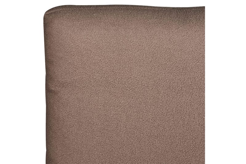 Seng med lamellramme Melle - Brun, Svart/Bouclé, 140x200 cm - Møbler - Senger - Sengeramme & sengestamme