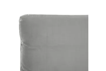 Seng med lamellramme Melle - Grå, svart/Fløyel, 140x200 cm - Møbler - Senger - Sengeramme & sengestamme