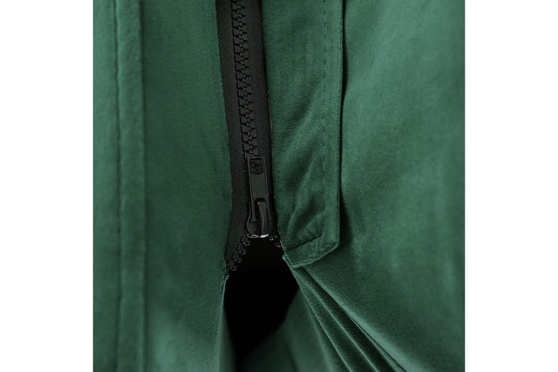 Seng med lamellramme Melle - Grønn, Svart/Fløyel, Grønn, svart/Fløyel, 160x200 cm - Møbler - Senger - Sengeramme & sengestamme