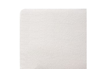 Seng med lamellramme Melle - Hvit, Svart/Bouclé, 140x200 cm - Møbler - Senger - Sengeramme & sengestamme