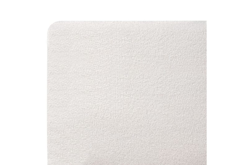 Seng med lamellramme Melle - Hvit, Svart/Bouclé, 160x200 cm - Møbler - Senger - Sengeramme & sengestamme