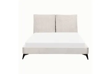 Seng med lamellramme Melle - Lys beige/Mansjettstoff, Lysebeige/Manchestertøy, Lys beige/Kordfløyel, Lys beige/Manchester, 140x200 cm - Møbler - Senger - Sengeramme & sengestamme