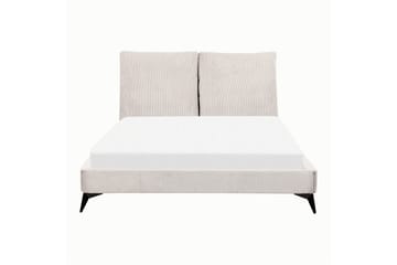 Seng med lamellramme Melle - Lys beige/Mansjettstoff, Lysebeige/Manchestertøy, Lys beige/Kordfløyel, Lys beige/Manchester, 140x200 cm - Møbler - Senger - Sengeramme & sengestamme