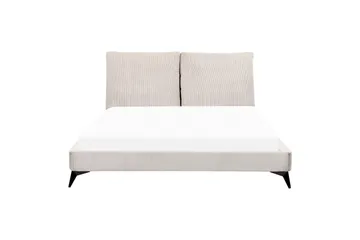 Seng med lamellramme Melle - Lys beige/Mansjettstoff, Lysebeige/Manchestertøy, Lys beige/Kordfløyel, Lys beige/Manchester, 160x200 cm - Møbler - Senger - Sengeramme & sengestamme