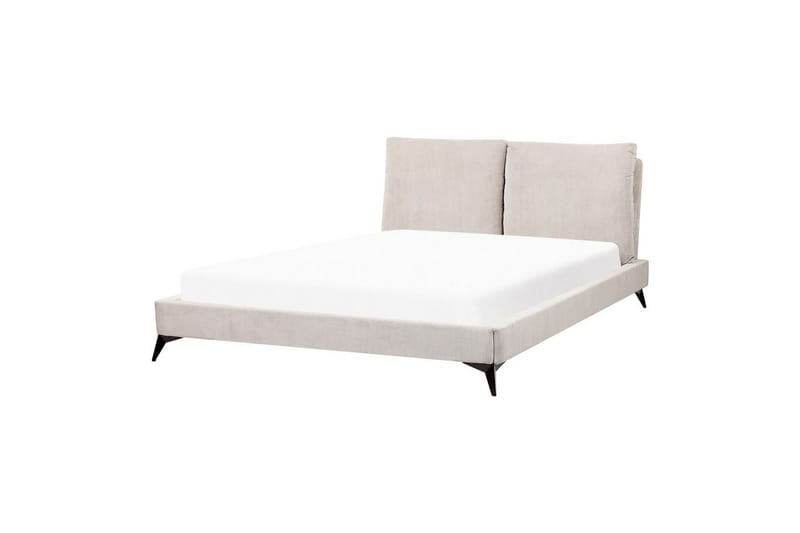 Seng med lamellramme Melle - Lys beige/Mansjettstoff, Lysebeige/Manchestertøy, Lys beige/Kordfløyel, Lys beige/Manchester, 160x200 cm - Møbler - Senger - Sengeramme & sengestamme